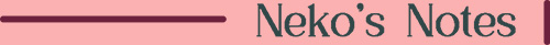 logo of the neko's notes